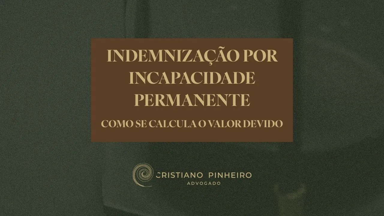 Fiquei com uma incapacidade permanente depois de um acidente de viação. Que indemnização tenho direito a receber?